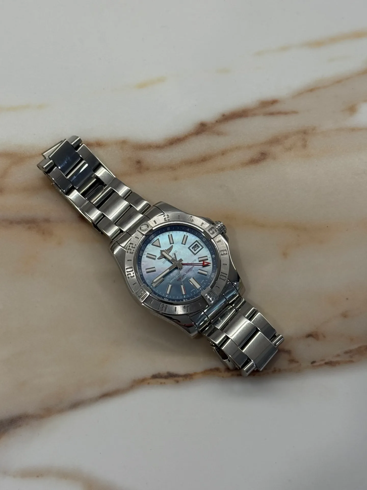 Breitling Avenger 2 GMT Blue Shell Special Edition (SOLD)