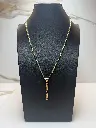 Solid 9ct Gold Irradiated Blue Diamond Pendant