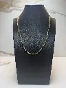 Diamond Cut Square Link Chain, 45cm 9ct Solid Gold